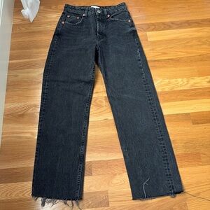 Zara Cropped Flare Jeans